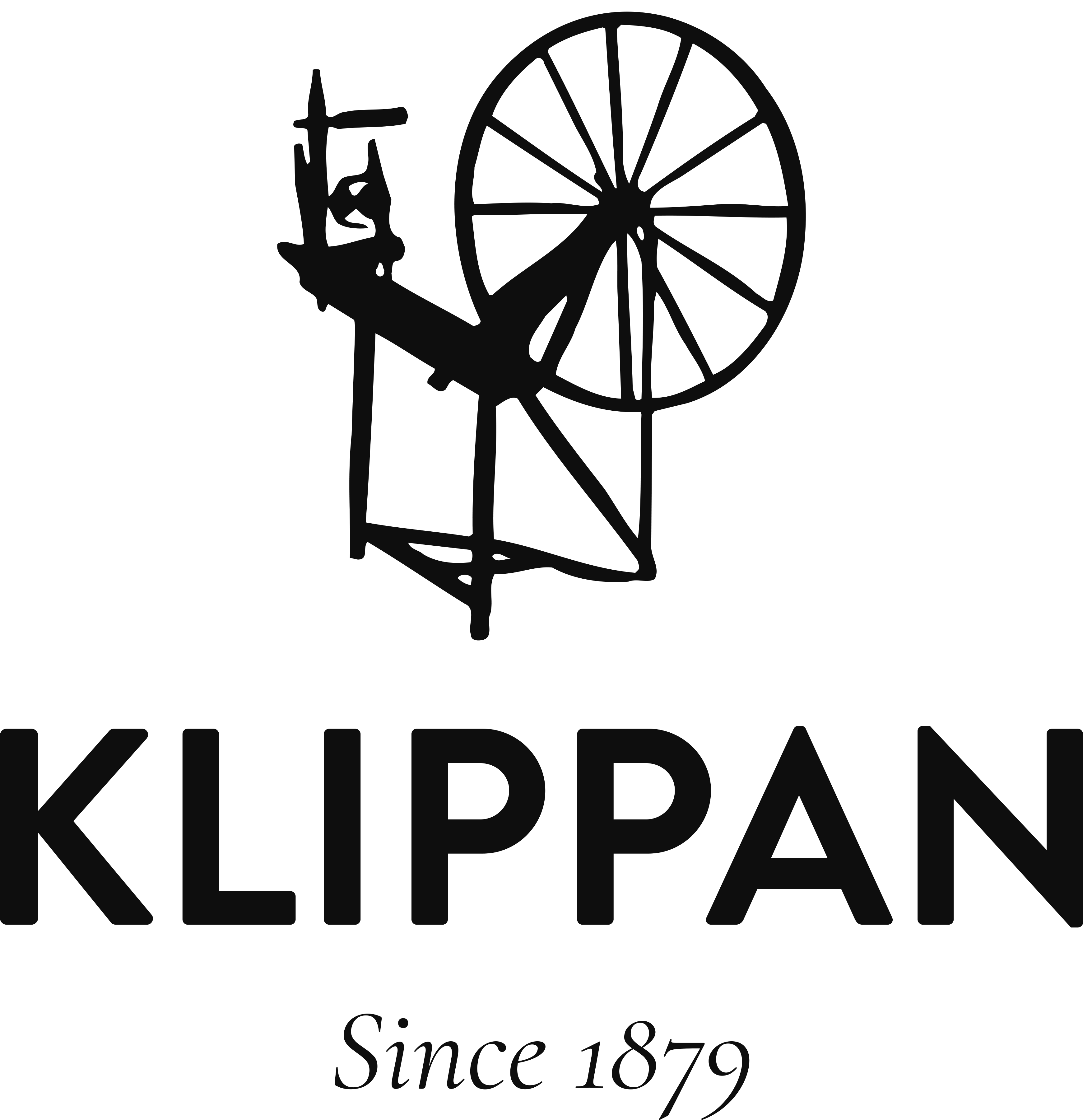 Klippan Logo svart modern stor